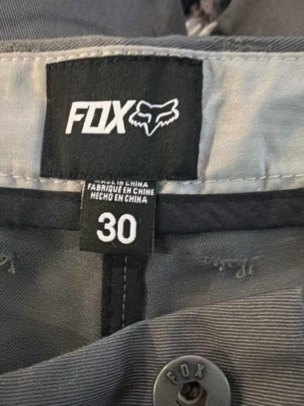 FOX Men's Grey Shorts - Size 30